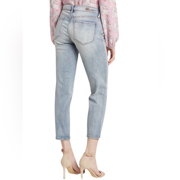Kut from the Kloth Katy Ankle Straight Leg Jeans, Sz 12 & 14, Light Wash - Picture 3 of 4
